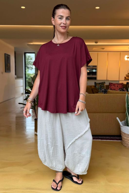 Made in Italy Perfect Tee Bordeaux /11 =